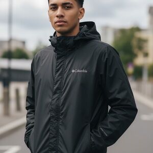 Columbia Men's Omni-Wick Evap Wicking Accelerated Full Zip Packable Jacket Large